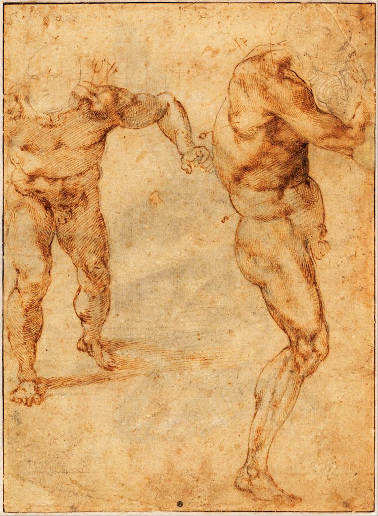  米开朗基罗·博那罗蒂 Michelangelo di Lodovico Buonarroti Simoni——素描草稿 (12)